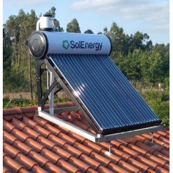 SE200 - TERMOSIFÃO TUBOS DE VÁCUO 200 LITROS - SOLENERGY