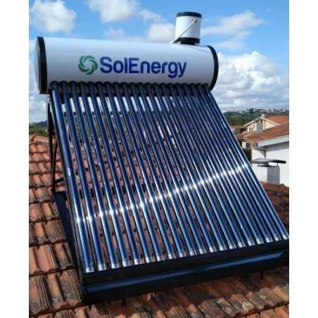 SE200 - TERMOSIFÃO TUBOS DE VÁCUO 200 LITROS - SOLENERGY