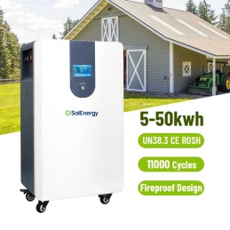 Bateria de Lítio 15Kwh 10000 Ciclos - SOLENERGY