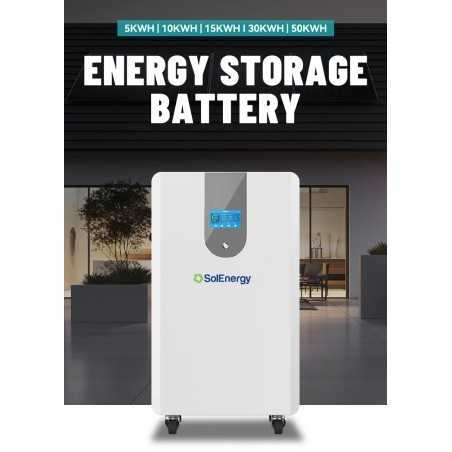 Bateria de Lítio 15Kwh 10000 Ciclos - SOLENERGY