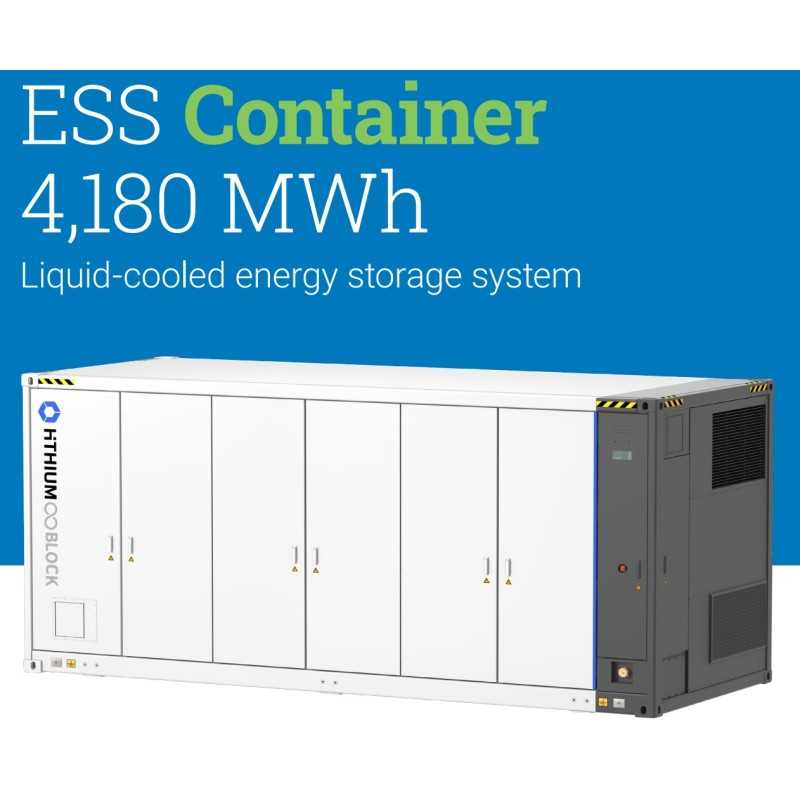 Contentor Bateria 4.180 MWh - HITHIUM Contentor Bateria 4.180 MWh - HITHIUM