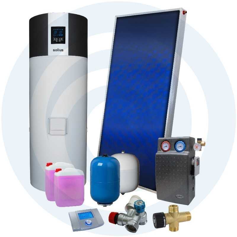 ECOTANK SUPER 200L + SUPERSOL - Kit Bomba Calor + Solar - SOLIUS