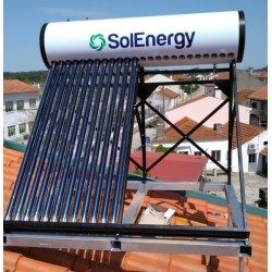 SE200 - TERMOSIFÃO TUBOS DE VÁCUO 200 LITROS - SOLENERGY